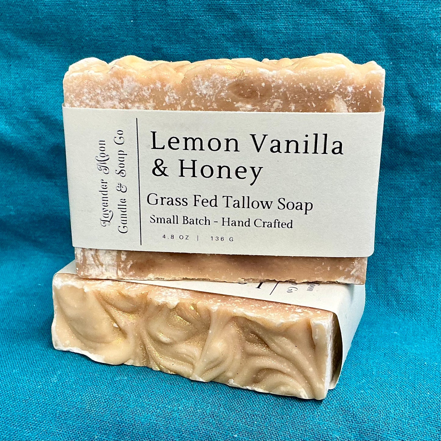 Lemon Vanilla Honey Handmade Tallow Soap