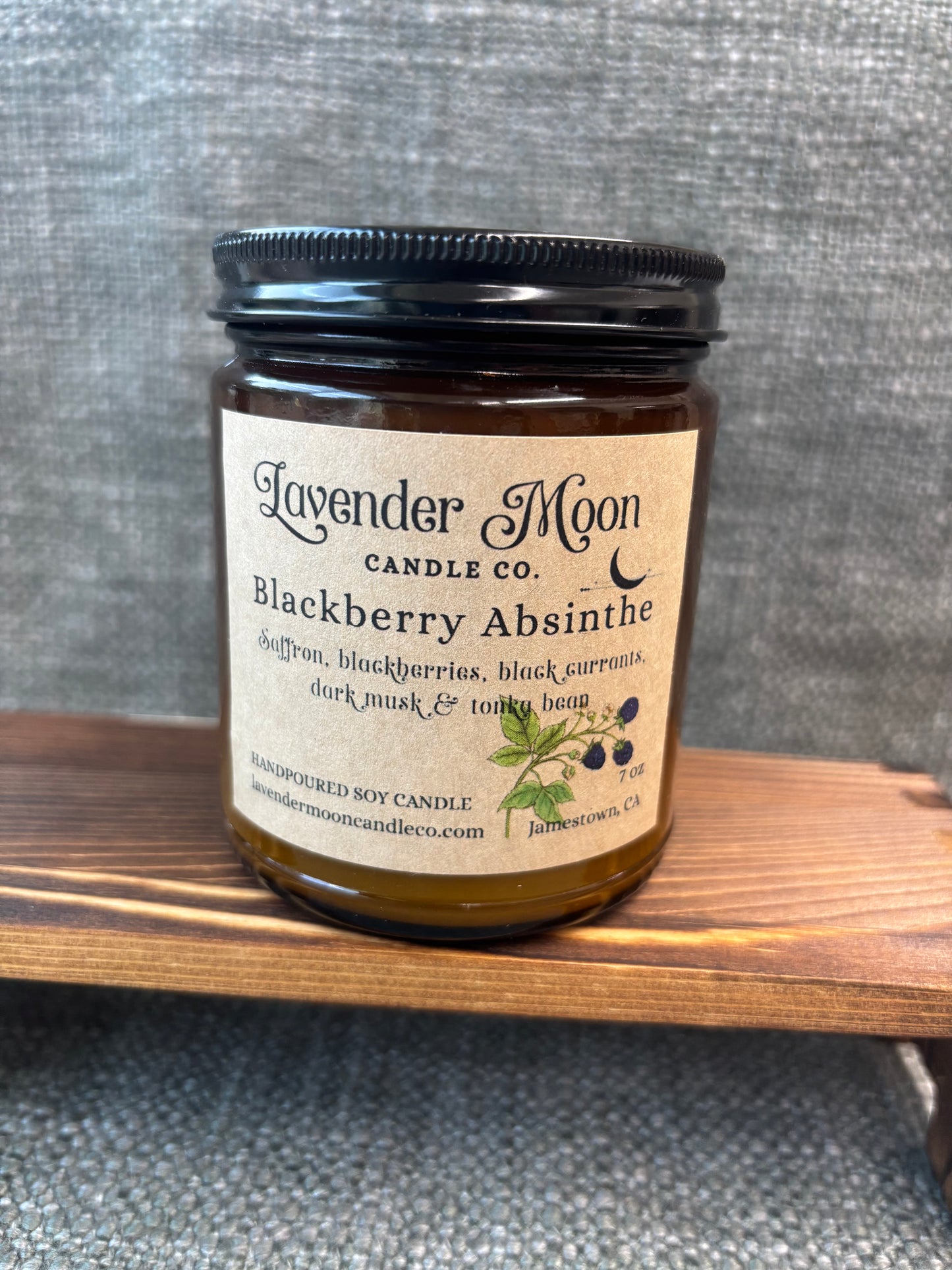 Blackberry Absinthe 7 oz Soy Wax Candle
