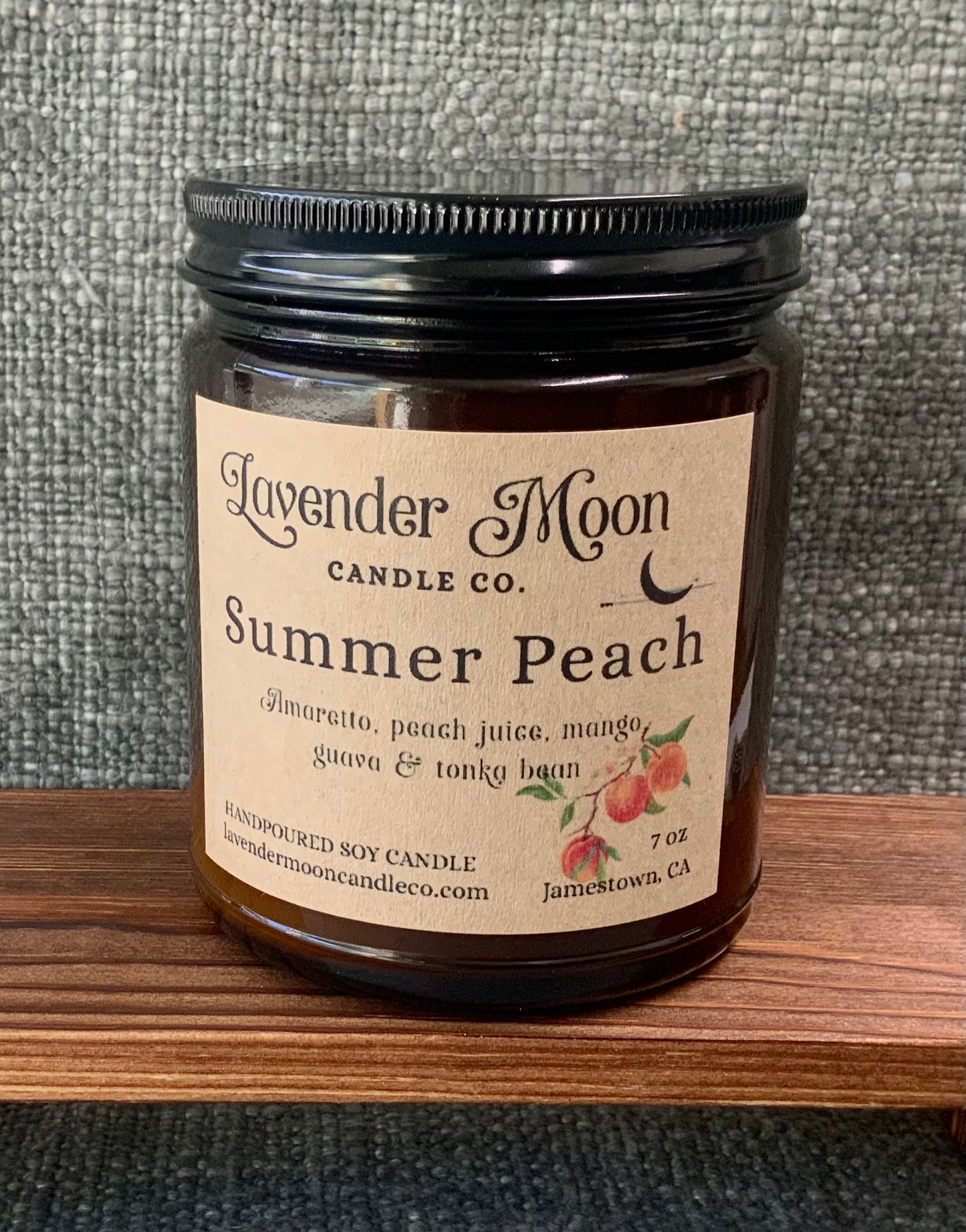 Summer Peach 7 oz Soy Wax Candle