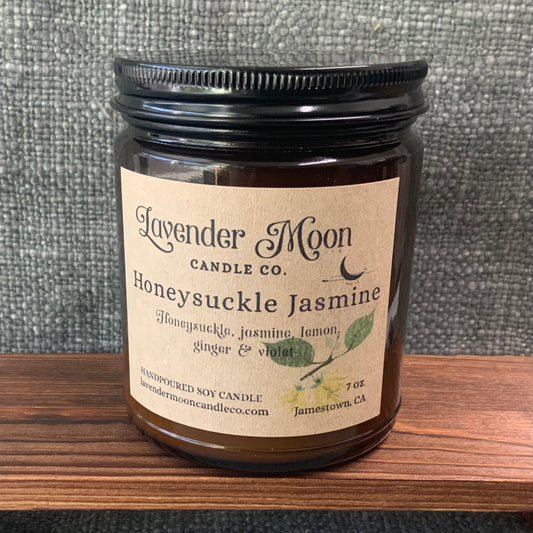 Honeysuckle & Jasmine 7 oz  Soy Wax Candle