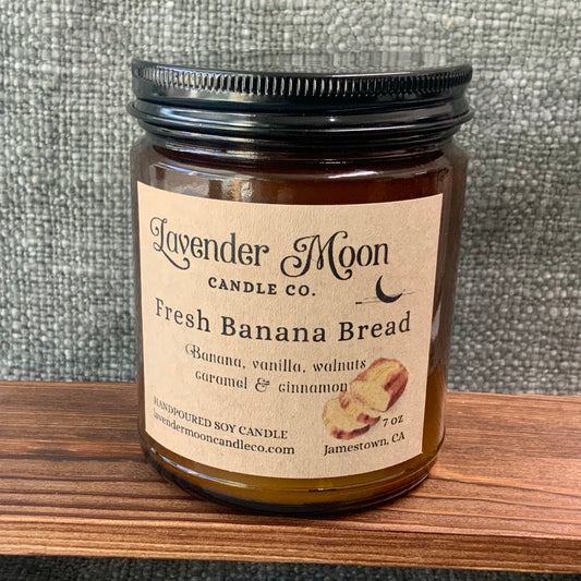 Fresh Banana Bread 7 oz Soy Wax Candle