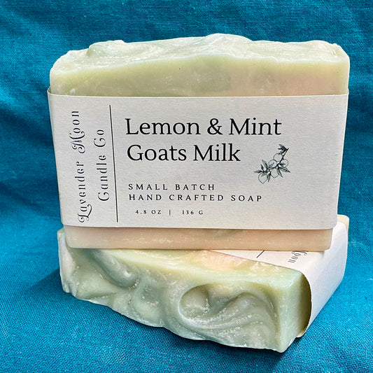 Lemon & Mint Goats Milk Handmade Soap