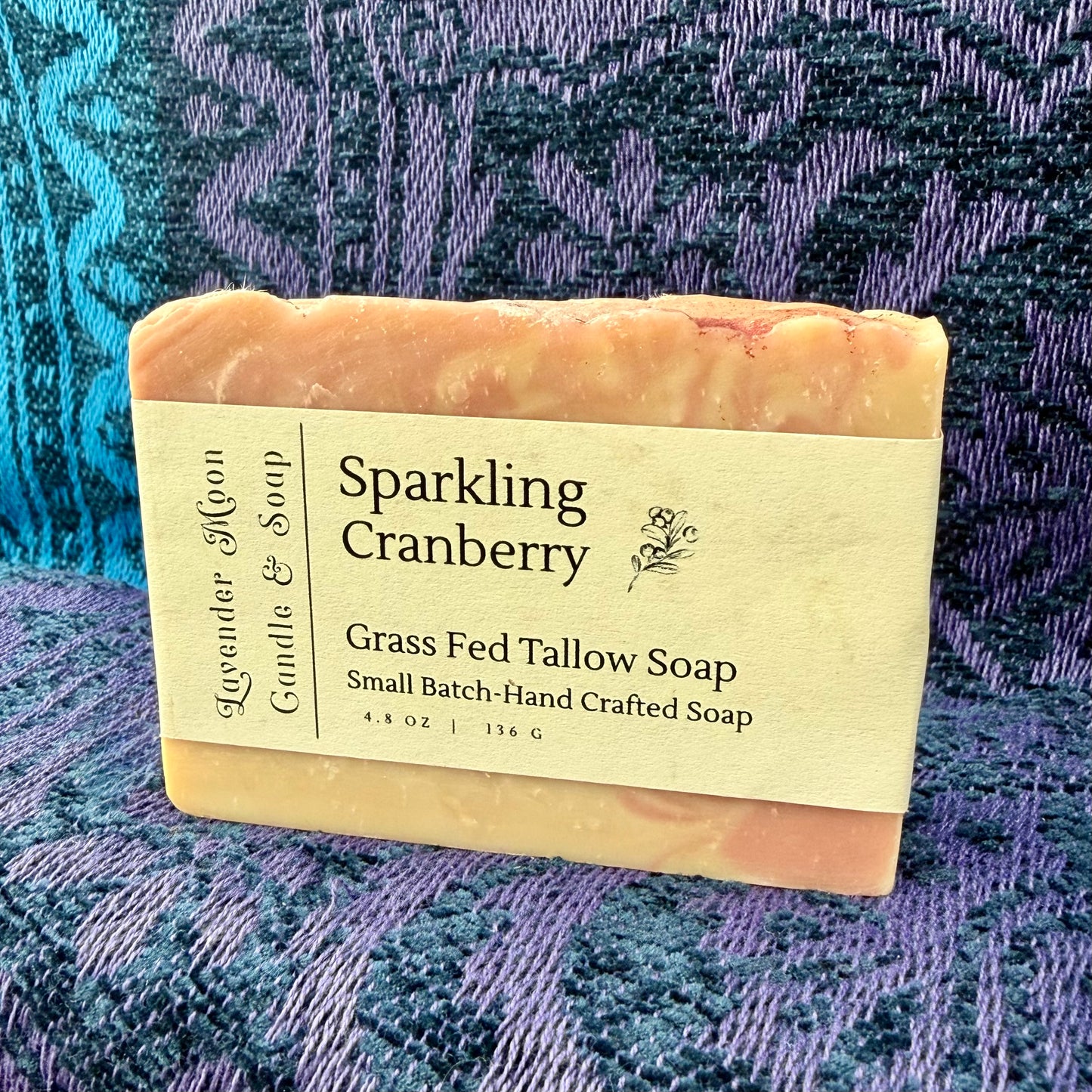 Sparkling Cranberry Handmade Tallow Soap