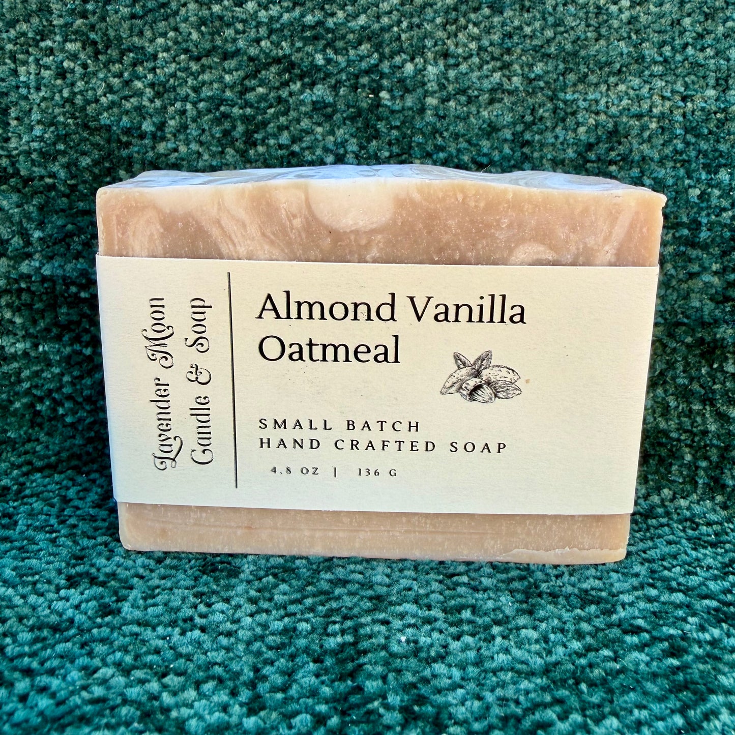 Almond Vanilla Oatmeal Handmade Soap