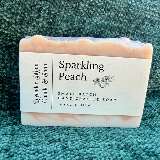 Sparkling Peach Handmade Soap