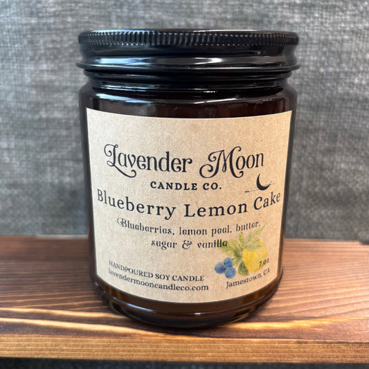 Blueberry Lemon Cake 7 oz Soy Wax Candle