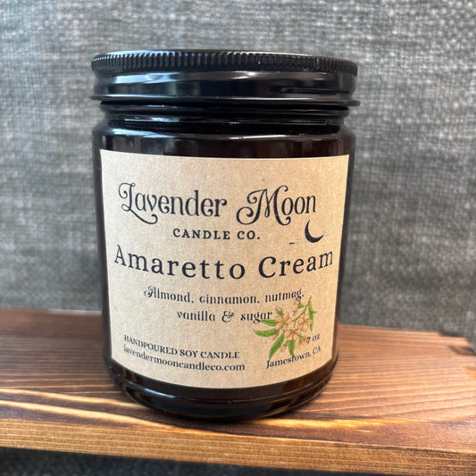 Amaretto Cream 7 oz Soy Wax Candle