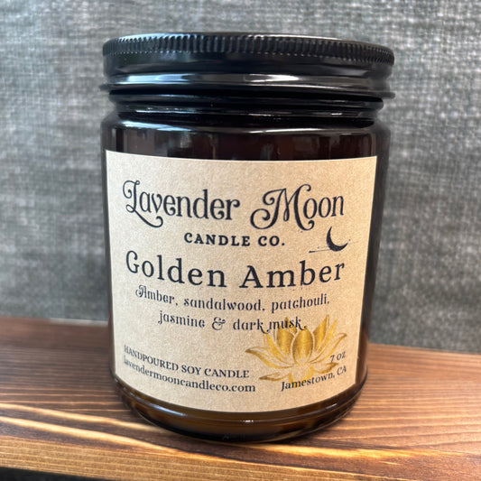 Golden Amber 7 oz Soy Wax Candle